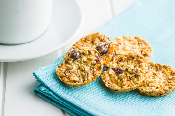 Oatmeal cookies, granola cookies.