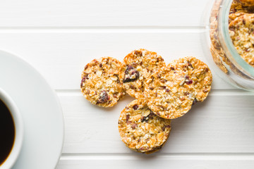 Oatmeal cookies, granola cookies.