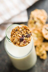 Oatmeal cookies, granola cookies.