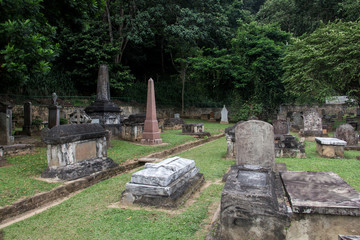 Brittish Garrison Cemetery at Kandy, Sri Lanka
