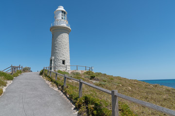 Fototapeta na wymiar Bathurst Lighthouse on Rottnest Island, Western Australia
