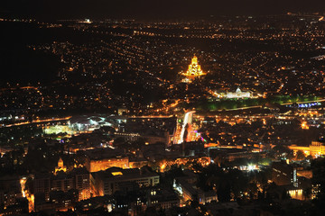 Panoramic view of Tbilisi. Georgia