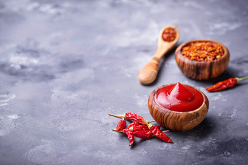 Chili sauce with dried peppers