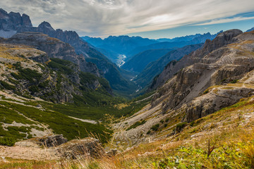 italien dolomites in autumn, south tyrol mountain, tourism 