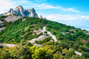 Mountain Montserrat Catalonia Spain.