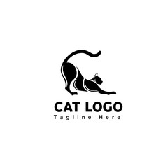 body part funny play cat logo