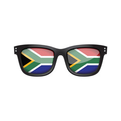 South Africa national flag fashionable sunglasses