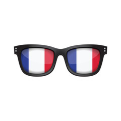 France national flag fashionable sunglasses