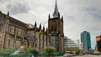 Fototapeta premium Port d'Espagne (Port of Spain), capitale de Trinité et Tobago