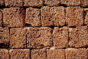 Laterite stone wall - 194348213