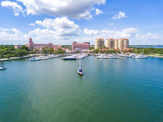 Fototapeta na wymiar Sailboat Dock Bay Tampa