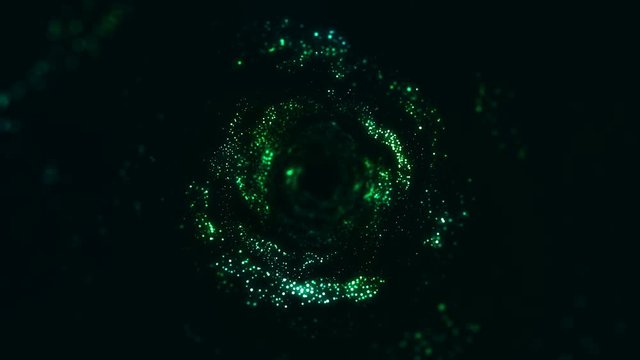circles of particles
