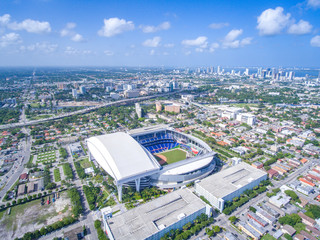Above Baseball Stadium City Miami