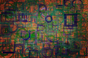 Obraz premium Shape background pattern, good for graphic design. Repeat, illustration, random & texture.