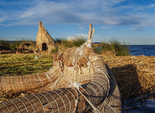 Uros Floating Island, Lake Titicaca, Puno Region, Peru