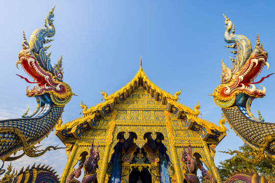 Wat Rong Suea Ten (Blue Temple), Chiang Rai, Thailand