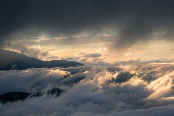 Cloudscape in the Talamanca mountains of Costa Rica