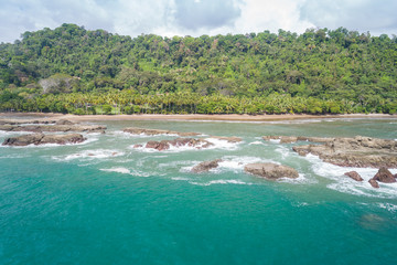 Pacific ocean and beaches in Costa Rica