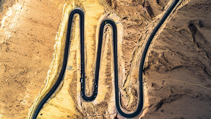 Winding Road Desert Israel