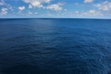 Ocean Under Partly Cloudy Sky