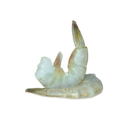 Raw prawns. Seafood.