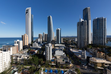 Aerial view of Gold Coast , home for 2018 Commonwealth Games