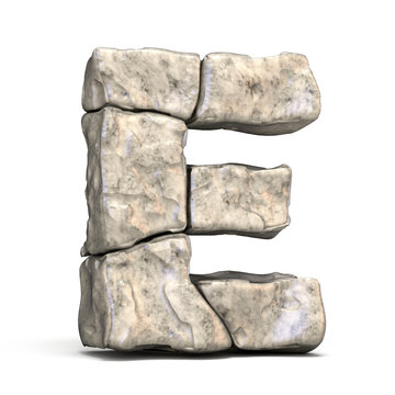 Stone Font Letter E 3d Ilustracion De Stock Adobe Stock Stone Font Letter E 3d Ilustracion De Stock Adobe Stock