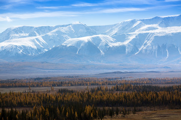 Landscape of the Altai mountains. Altai Republic, Russia.