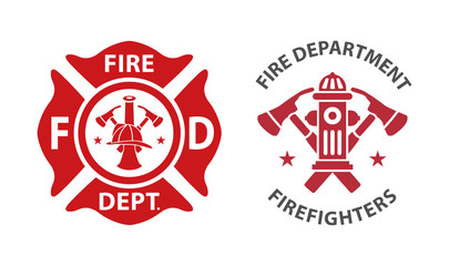 Firefighter Logo Photos Royalty Free Images Graphics Vectors