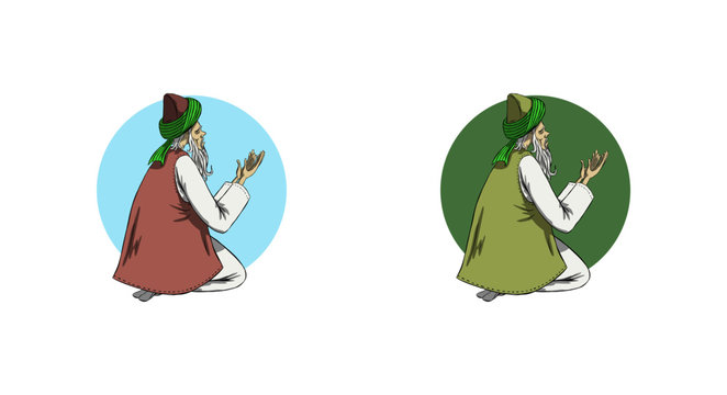 a devout man is praying