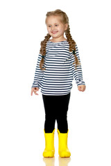 Portrait of a beautiful little girl