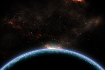 Fototapeta premium Abstract outer space nebula