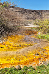 in  danakil ethiopia africa  the volcanic  depression