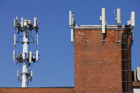 Cell Tower With Building