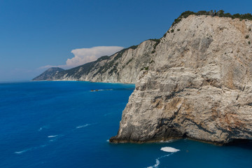 Seascape with Rocks near Porto Katsiki Beach, Lefkada, Ionian Islands, Greece