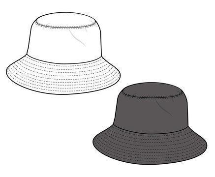 plain blank no logo designer bucket hats