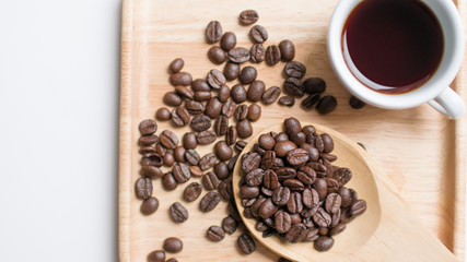 Coffee bean seed raw material for coffee drink