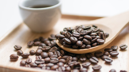 Coffee bean seed raw material for coffee drink