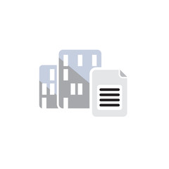 Document Town Logo Icon Design