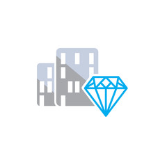 Diamond Town Logo Icon Design