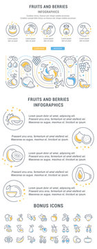 Website Banner and Landing Page of Fruits and Berries.