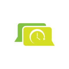Time Chat Logo Icon Design