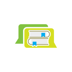 Book Chat Logo Icon Design