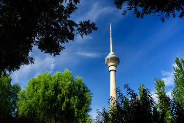 Panorama of the cell phone base station.