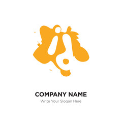 Abstract letter id or di logo design template, Black Alphabet initial letters company name concept. Flat thin line segments connected to each other