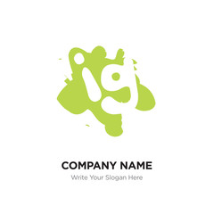 Abstract letter ig or gi logo design template, Black Alphabet initial letters company name concept. Flat thin line segments connected to each other