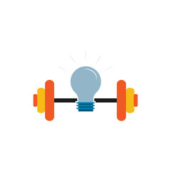 Idea Barbell Logo Icon Design