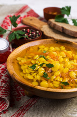 Yellow pea soup