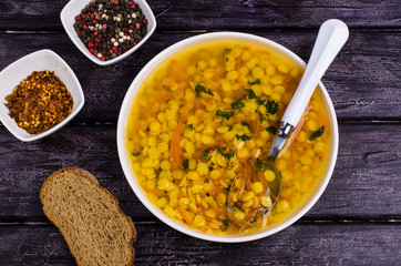 Yellow pea soup