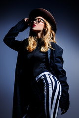 fashionable attractive model